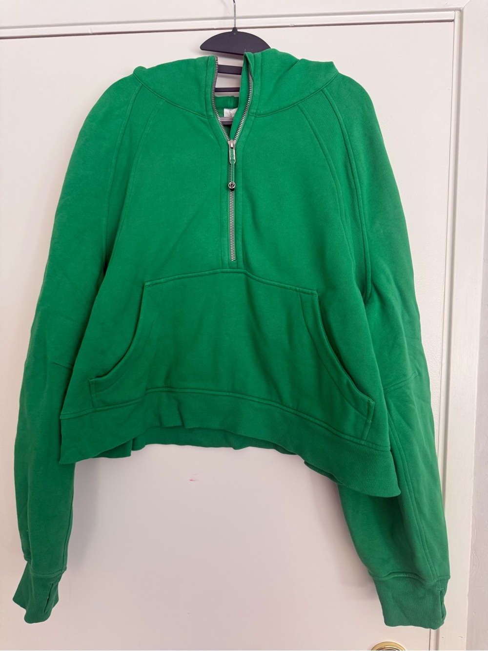 lululemon athletica Green Cowl Half-Zip Pullover Hoodie